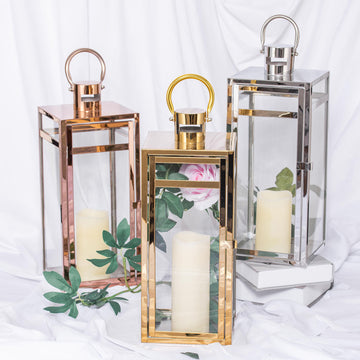 Elevate Your Décor with the Timeless Charm of the Gold Vintage Candle Lantern