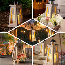 14 Inch Outdoor European Style Candle Lantern with Metal Top