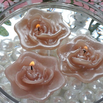 Create a Mesmeric Harmony with Blush Rose Flower Floating Candles