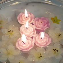 12 Pack | 1inch Lavender Lilac Mini Rose Flower Floating Candles Wedding Vase Fillers