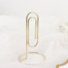5 Inch Gold Paperclip Stands For Table Numbers And Menus