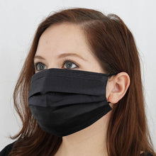 Black 3 Ply Non Woven Disposable Face Mask With Ear Loop 50 Pack