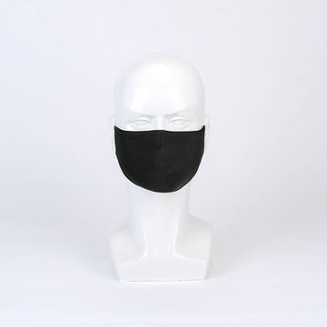 Black Ultra Soft 100% Organic Cotton Face Masks