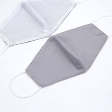 Ultra Soft 100% Organic Cotton 2 Ply Reusable with Soft Ear Loops Silver Fabric Face Mask 5 Pack