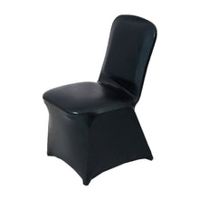 Black Shiny Metallic Spandex Chair Cover with Glittering Premium#whtbkgd