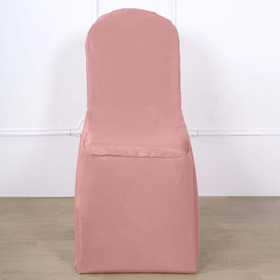 Pink chair cover on a plain background for event decoration