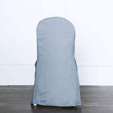 Create a Memorable Event with Dusty Blue Polyester Banquet Chair Cover