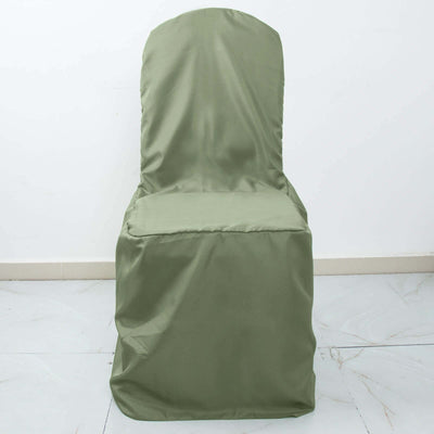 Green chair cover on a plain background.