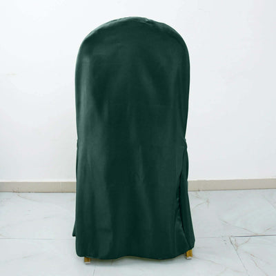 Green chair cover displayed against a plain background.