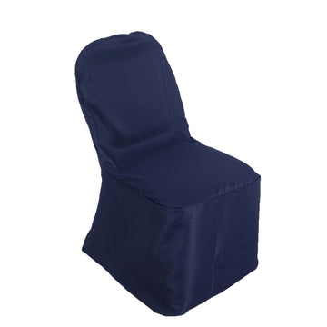 Stress-Free Setup and Ornate Opulence with the Navy Blue Banquet Chair Covers
