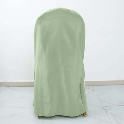 Green chair cover in studio isolation against a plain background