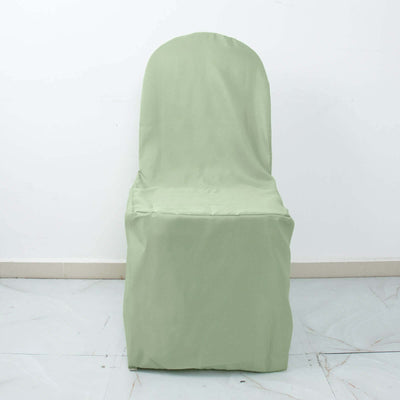 Green chair cover on a plain background