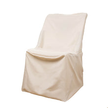 Beige Lifetime Polyester Reusable Folding Chair Cover, Durable Chair Cover#whtbkgd
