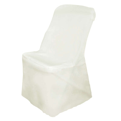 White chair cover on a plain backdrop