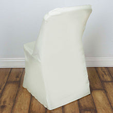 Lifetime Reusable Durable Folding Polyester Ivory Chair Covers