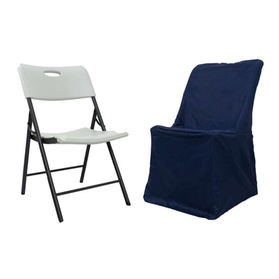 Folding chair and cover set on a plain backdrop