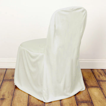 Event Decor Chair Covers in Ivory