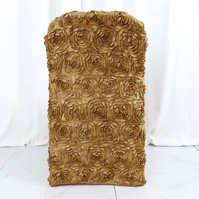 Gold rose-patterned decorative panel against a white backdrop.