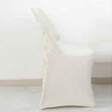 Satin Rosette Stretch Chair Cover
