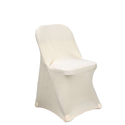 Cream-colored chair cover on a white backdrop