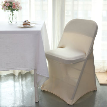 Durable and Long-Lasting Beige Chair Cover