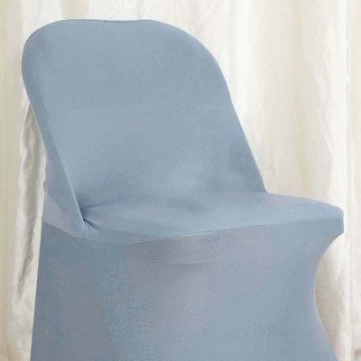 Blue chair cover on a plain background