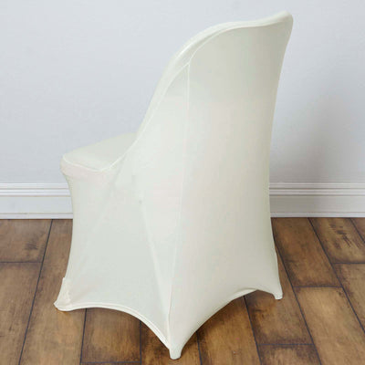 White chair cover showcasing sleek design and elegant silhouette.