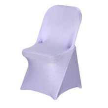 Lavender Lilac Spandex Stretch Fitted Folding Chair Cover - 160 GSM#whtbkgd