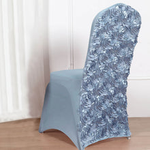 Banquet Chair Cover With Dusty Blue 3D Stretch