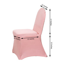 Banquet Spandex Fitted Chair Cover in Rose Gold color, made of 4-way Stretch Spandex