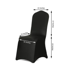 Banquet Spandex Fitted Chair Cover - Black Spandex Chair