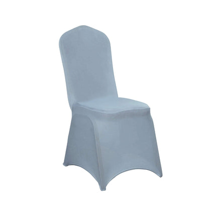 Light blue chair cover on a plain white background