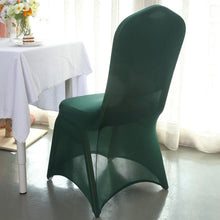 Hunter Emerald Green Spandex Stretch Fitted Banquet Chair Cover - 160 GSM
