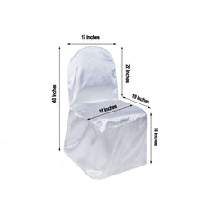 banquet polyester & satin chair cover in white color