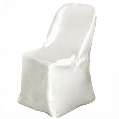 White satin chair cover for weddings and events