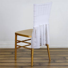 Spandex Stretch Chair Tutu Cover Skirt In White