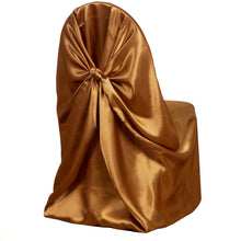 Gold Universal Satin Chair Cover