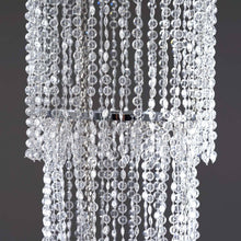 36 Inch Diamond Hanging Chandelier Acrylic Centerpiece Free Standing Poles & Hanging Chains
