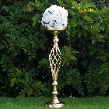 Elegant Gold Reversible Votive Candle Holder Set for Stunning Table Centerpieces