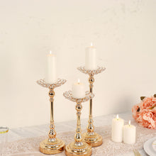 Metal Votive Gold Candle Holder With Crystal Beads