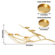 Manzanita Candle Holder Branch Twig 3 Feet Gold Stand For Candles
