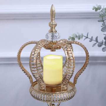 Glamorous Gold Jeweled Votive Candle Holder