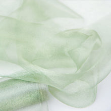 Sage Green Colored 12 Inch x 10 Yards Sheer Chiffon Fabric Bolt DIY Voile Drapery