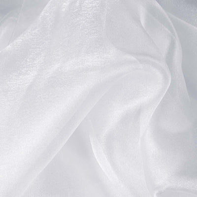 Sheer white fabric with a soft, flowing texture.