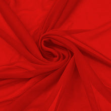 54inch x 10yard | Red Solid Sheer Chiffon Fabric Bolt, DIY Voile Drapery Fabric