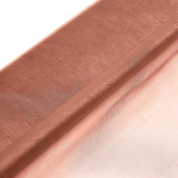 Terracotta (Rust) Solid Sheer Chiffon Fabric Bolt