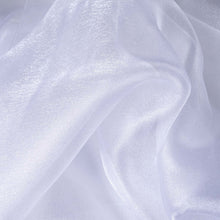 54 inch x 10 Yards | White Solid Sheer Chiffon Fabric Bolt, DIY Voile Drapery Fabric