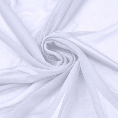 Sheer light gray fabric with a soft, flowing texture.