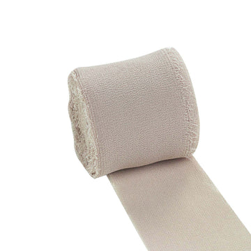 Enhance Your Event Decor with Silk Chiffon Linen Ribbon