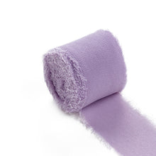 Amethyst Silk-Like Chiffon Linen Ribbon Roll For Bouquets, Wedding Invitations Gift Wrapping#whtbkgd